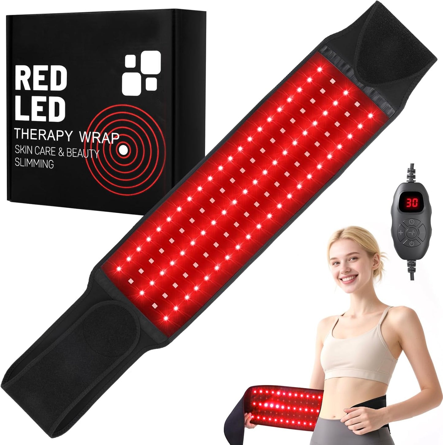 Medical-Grade Red Light Therapy Pad & Belt – Whole Body Pain Relief & Wellness