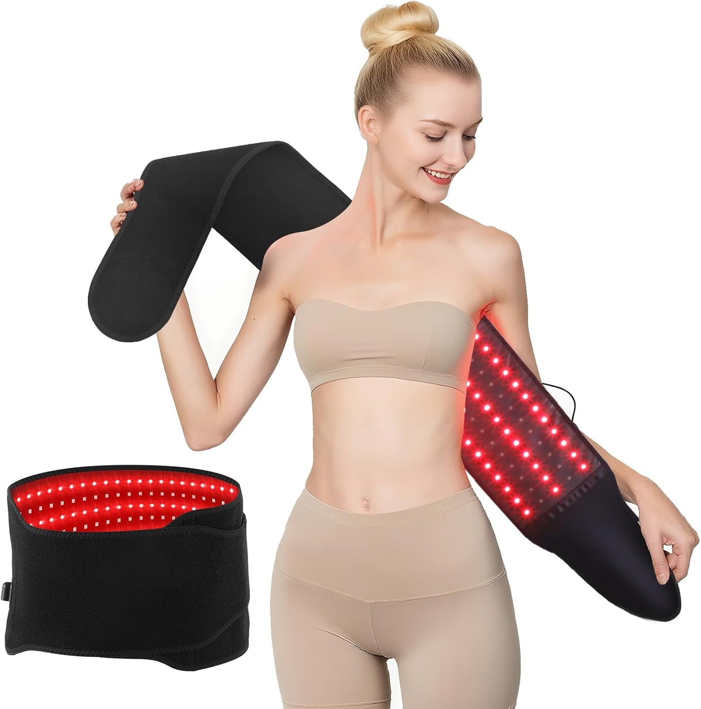 Medical-Grade Red Light Therapy Pad & Belt – Whole Body Pain Relief & Wellness
